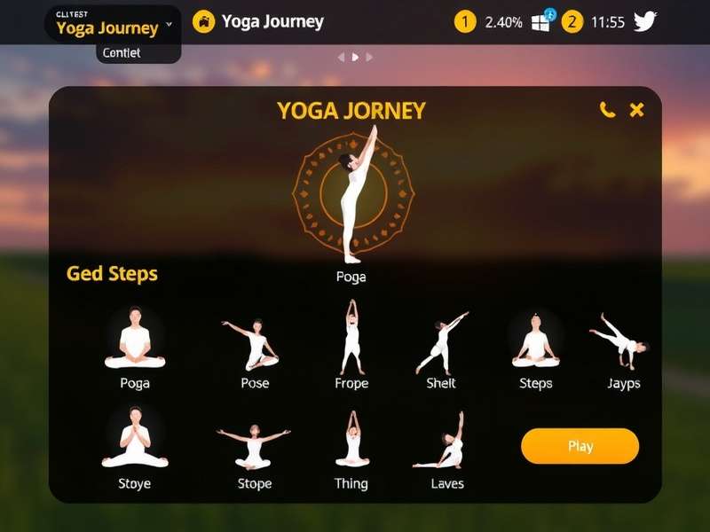 Yoga Blitz Journey progression system and level selection